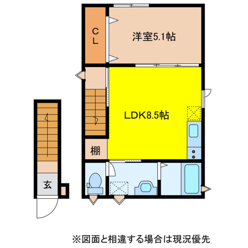 間取図 フィラーレ富の原　C棟