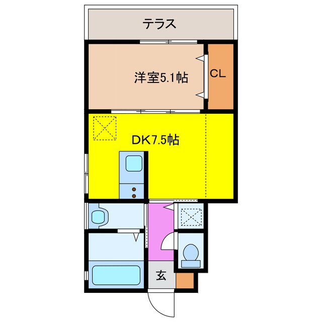 間取り図 リブエール上諏訪 B棟