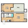 MODERN PALAZZO大村litmus 1SKの間取り
