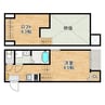 MODERN PALAZZO大村litmus 1SKの間取り