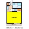 ボーマノワールⅢ 1Kの間取り