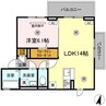 コアーズ 1LDKの間取り