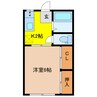 文化アパート 1Kの間取り