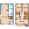 レゾナンス大村A棟 3LDKの間取り