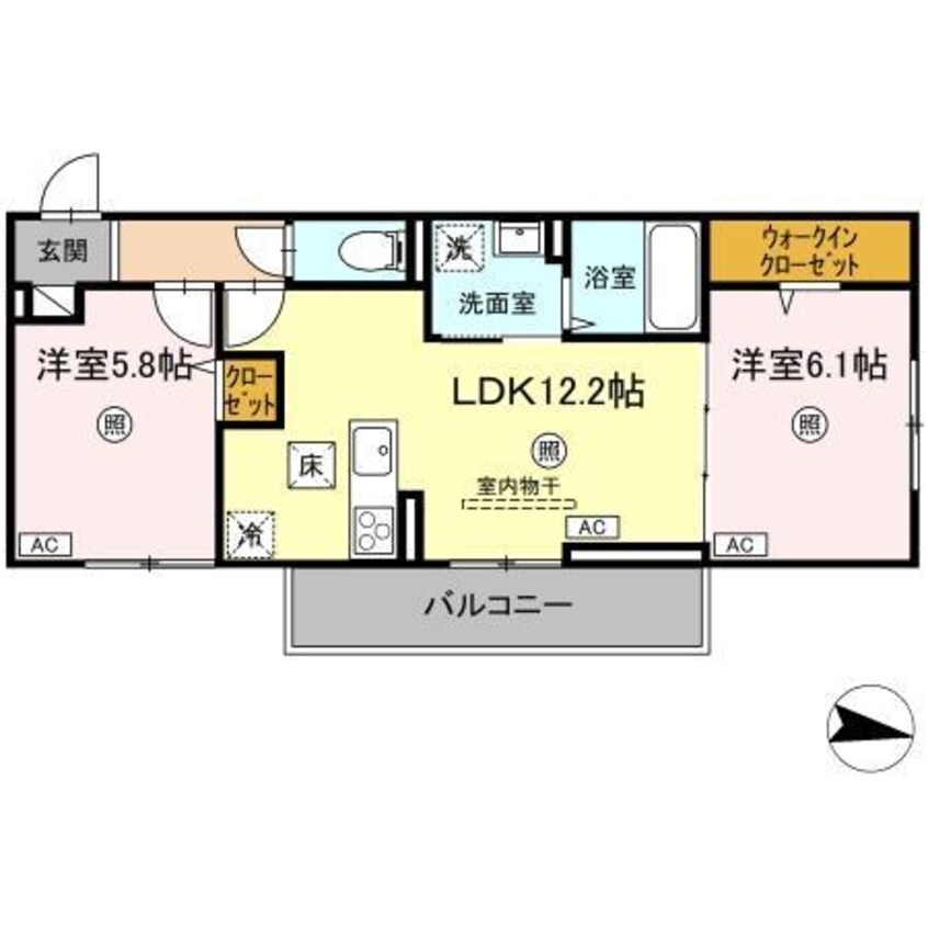 間取図 ガーランド