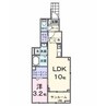 サニープレイス古町 1LDKの間取り