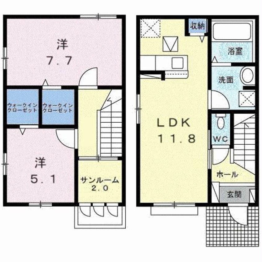 間取図 ウィンディ大村