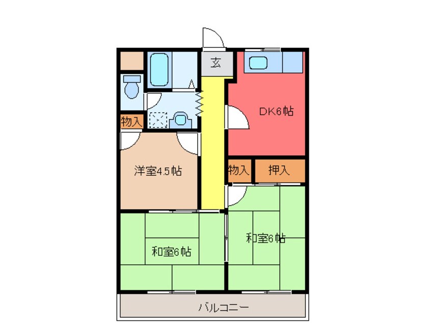 間取図 新柏原ビレッジ