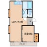 柏原コーポラス 1LDKの間取り