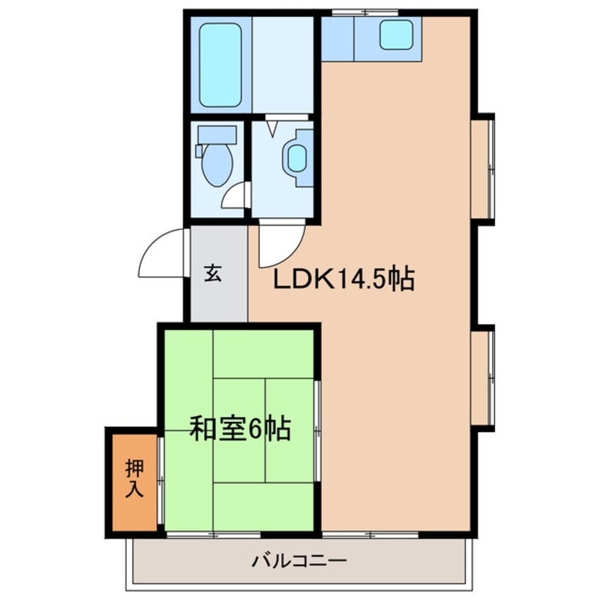 間取図 柏原コーポラス