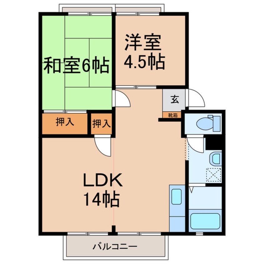 間取図 アーバンライフ南多田