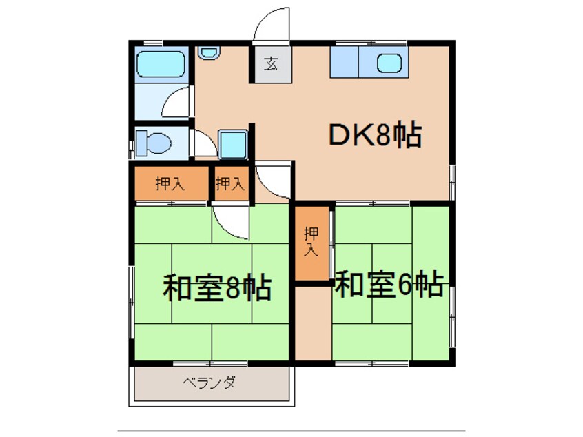 間取図 ハイム柏原