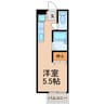 クレール 1Rの間取り