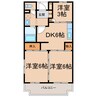 シャルマンふき 3DKの間取り