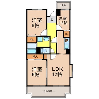 間取図 グランシャリオ氷上1番館