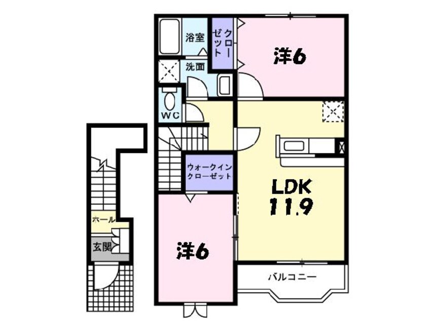 間取図 エテルノブローテⅡ