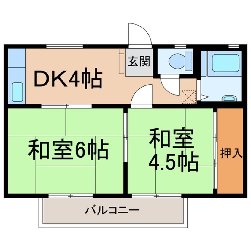 間取図 サンティール野山（6戸）