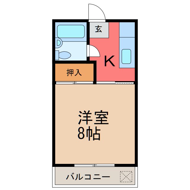 間取り図 杉の下コーポ№2