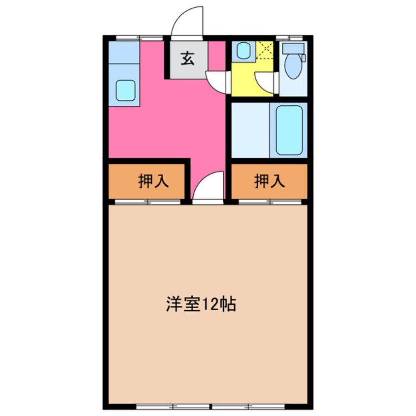 間取図 マンション中澤第２ビル