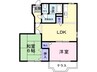 メゾンソレイユＡ 2LDKの間取り