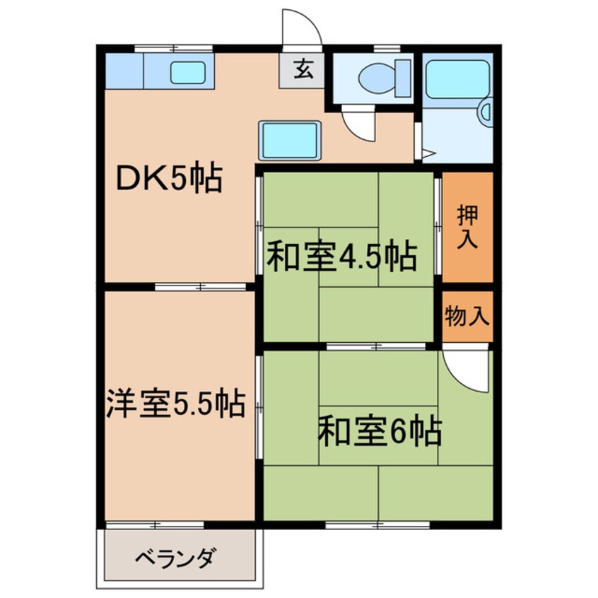 間取図 ユニコムハイツA棟