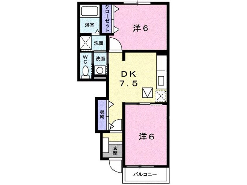 間取図 ベェル　ヴェル