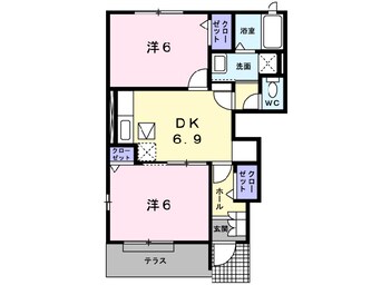 間取図 ポライトリー　ガーデンＢ棟