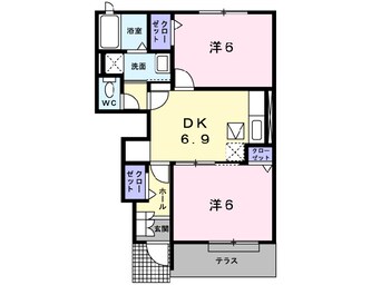 間取図 ポライトリー　ガーデンＤ棟