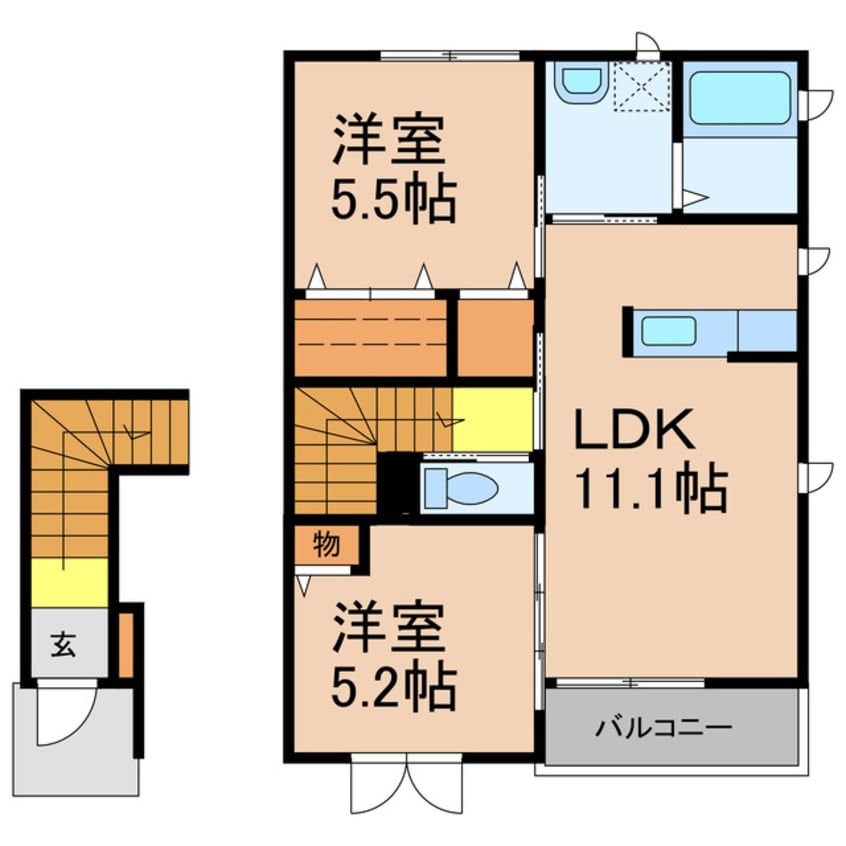 間取図 リジエール南屋敷Ⅱ棟
