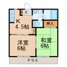 ハオス・フロイデＡ 2Kの間取り