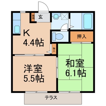 間取図 ハオス・フロイデＢ