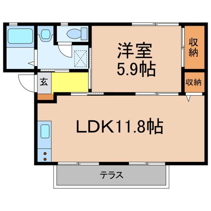 間取図 マンション　ブルーバード　Ｂ棟