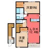 プロムナード 2LDKの間取り