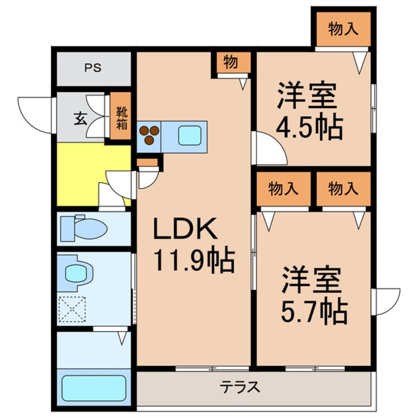 間取図 ソレィユ