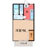 コーポアシダⅡ 1Kの間取り