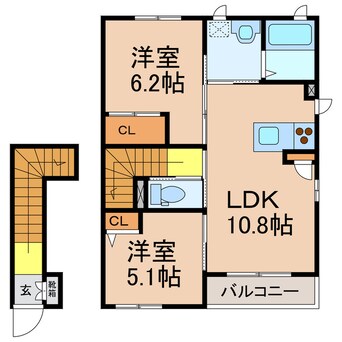 間取図 リジエール甲南