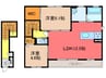 フォレナ横田 2LDKの間取り