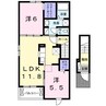 リベルテ 2LDKの間取り