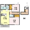 Ｙ's　court横田 2LDKの間取り