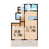 シャーメゾン大新屋A 1LDKの間取り