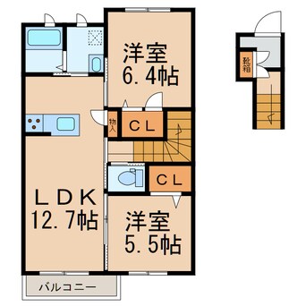 間取図 シャーメゾン大新屋A