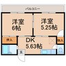 アーバンライフ本町 2DKの間取り