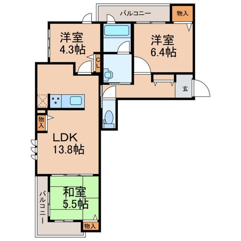 間取図 グラン　フローラ