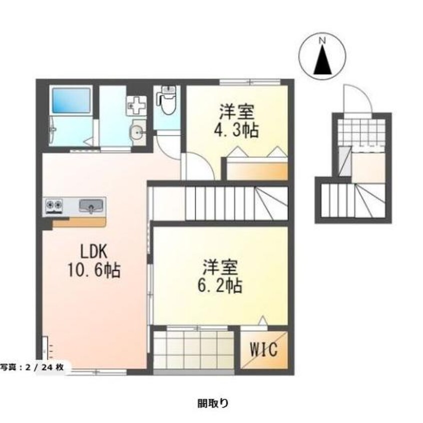 間取図 フォレストヴィラⅢ