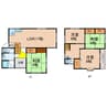 柏原新町　貸家（K邸） 4LDKの間取り