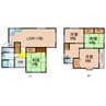 柏原新町　貸家（K邸） 4LDKの間取り