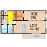 レーブ・ノア 1LDKの間取り