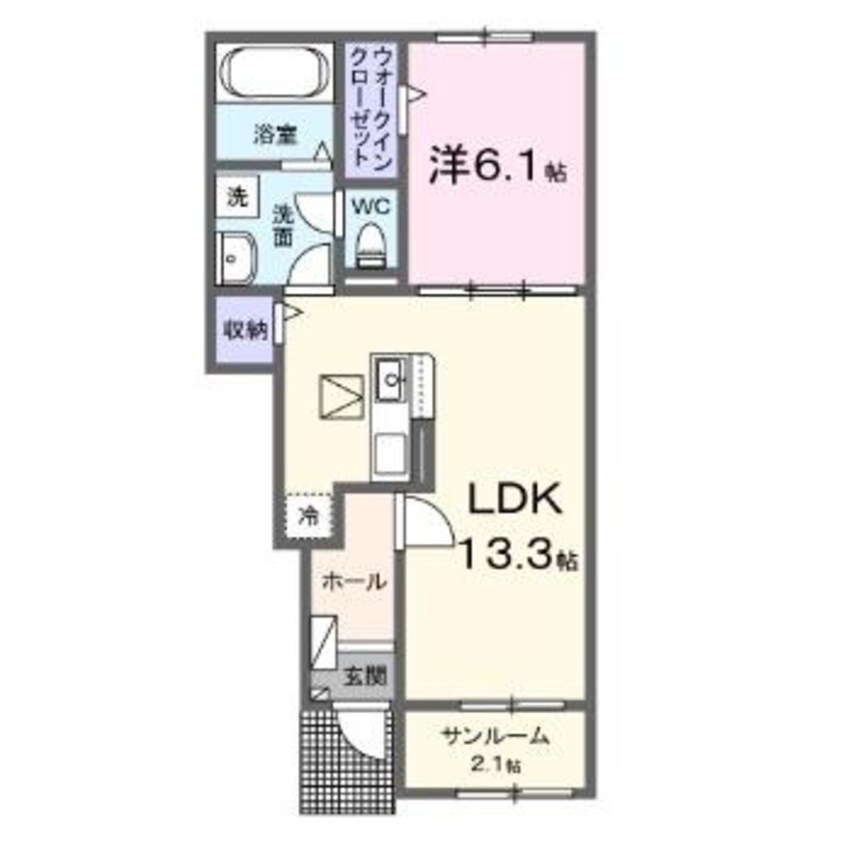 間取図 カーサ K スワン Ⅰ