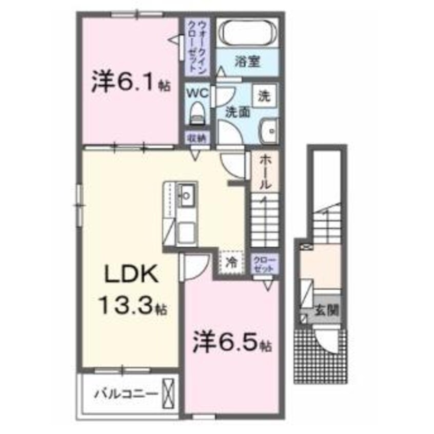 間取図 カーサ K スワン Ⅰ