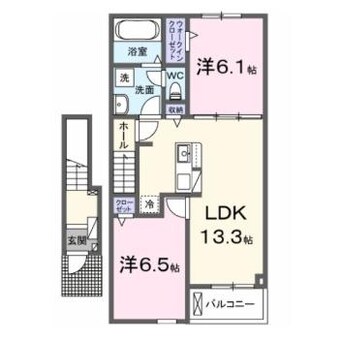 間取図 カーサ K スワン Ⅰ